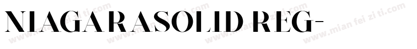 NiagaraSolid Reg字体转换